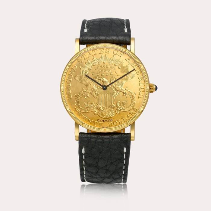 Corum A yellow gold coin watch, Circa 1990