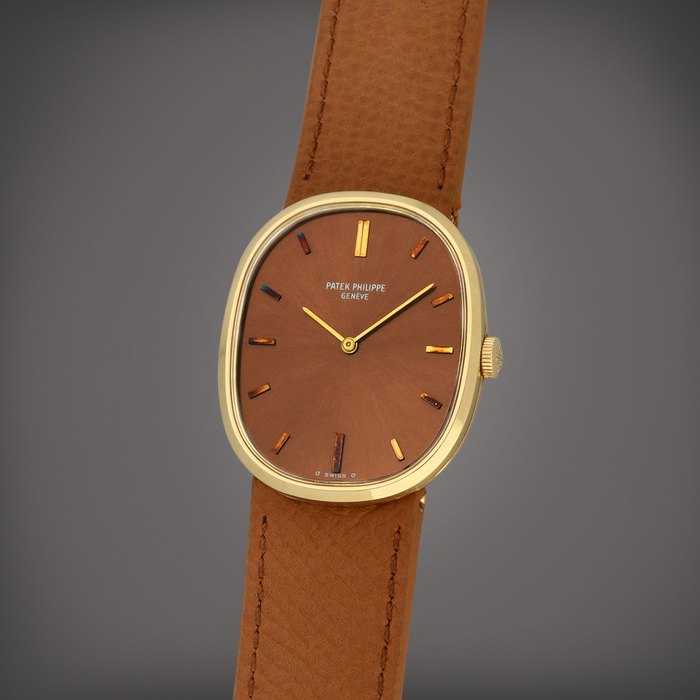 Patek Philippe Golden Ellipse, Reference 3748 | A yellow gold wristwatch with matching cufflinks | Circa 1976