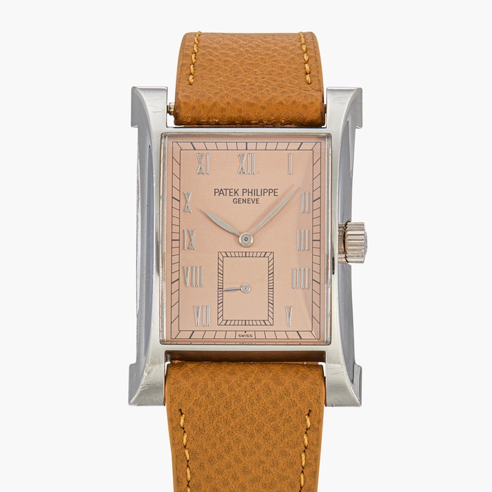 Patek Philippe Pagoda, Reference 5500G | A limited edition white gold wristwatch made to commemorate the opening of the new watchmaking center of Patek Philippe in Geneva | Circa 1997