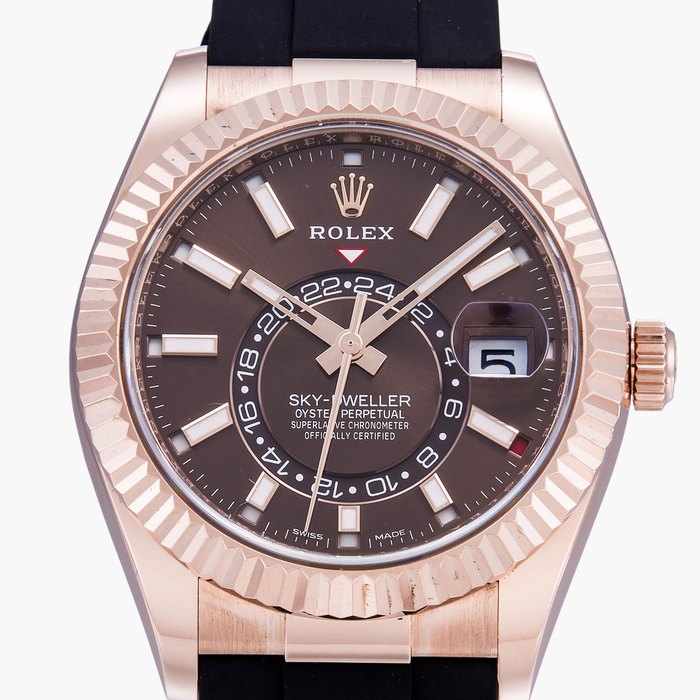 Rolex Sky-Dweller, Reference 326235 | A pink gold annual calendar dual time zone wristwatch | Circa 2022