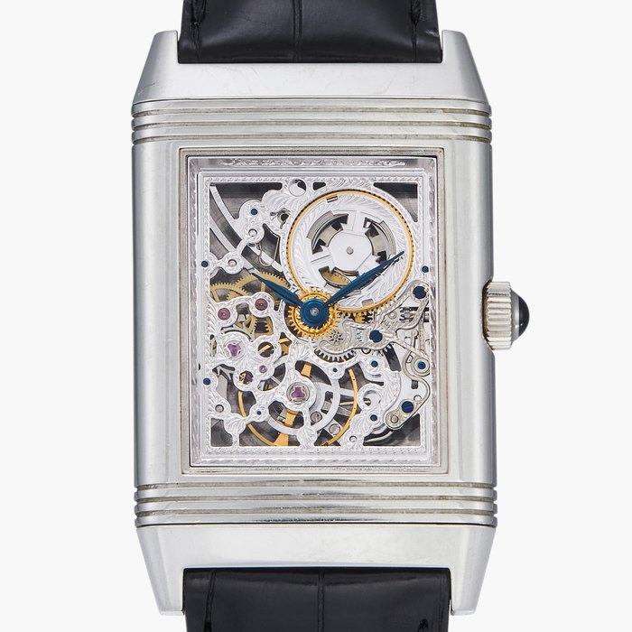 Jaeger-LeCoultre Reverso Platinum Number One, Reference 270.6.49 | A limited edition platinum skeletonized wristwatch | Circa 2003