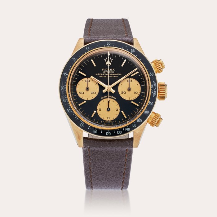 Rolex Reference 6263/7 Daytona | A yellow gold chronograph wristwatch, Circa 1978