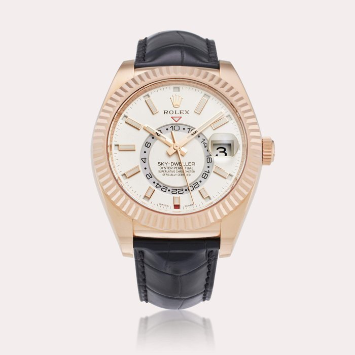 Rolex Reference 326135 Sky-Dweller | A pink gold annual calendar and dual time wristwatch with date, Circa 2021