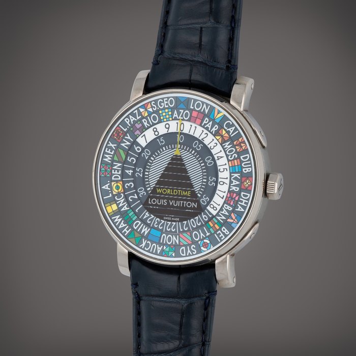Louis Vuitton Escale Worldtime, Reference Q5EK5 | A white gold and titanium world time wristwatch with 24-hour indication | Circa 2016