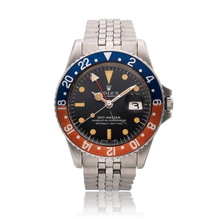 Rolex Reference 1675 GMT-Master 'Pepsi' | A stainless steel dual time zone wristwatch with date and bracelet, Circa 1968 · 1675