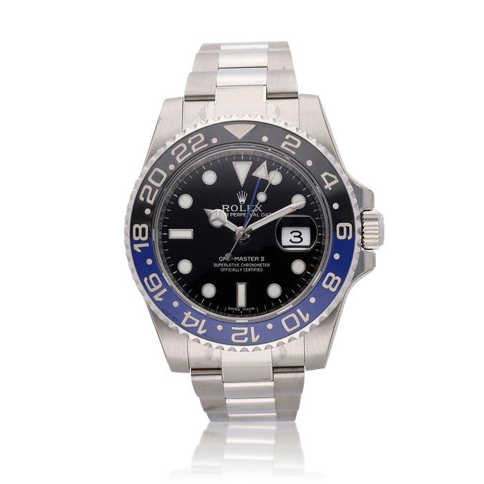 Rolex Reference 116710BLNR GMT-Master II 'Batman' | A stainless steel automatic dual time wristwatch with date, Circa 2013