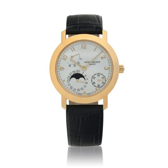 Patek Philippe Ref. 5055J  Yellow gold wristwatch with date, moon phases and power reserve indication  Circa 2008 · 5055J