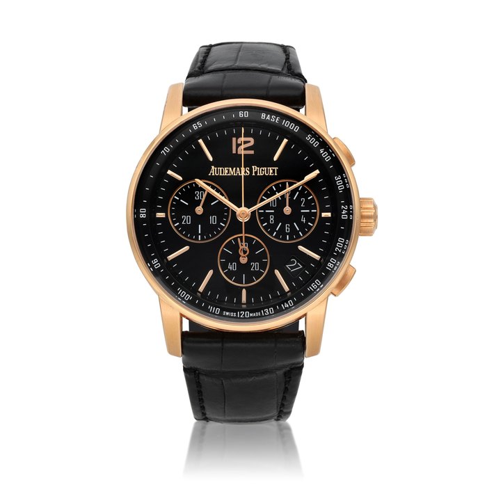 Audemars Piguet CODE 11.59, Reference 26393OR.O | A pink gold automatic chronograph wristwatch with date | Circa 2021