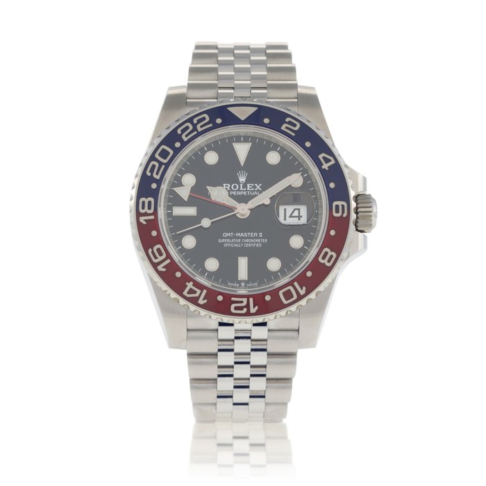 Rolex 'Pepsi' GMT-Master II, Ref. 126710BLRO Stainless steel dual time wristwatch with date and bracelet Circa 2019