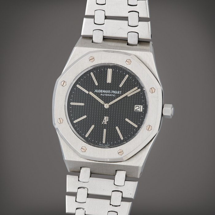 Audemars Piguet Royal Oak 'A-Series Jumbo', Reference 5402ST | A stainless steel wristwatch with date and bracelet | Circa 1974