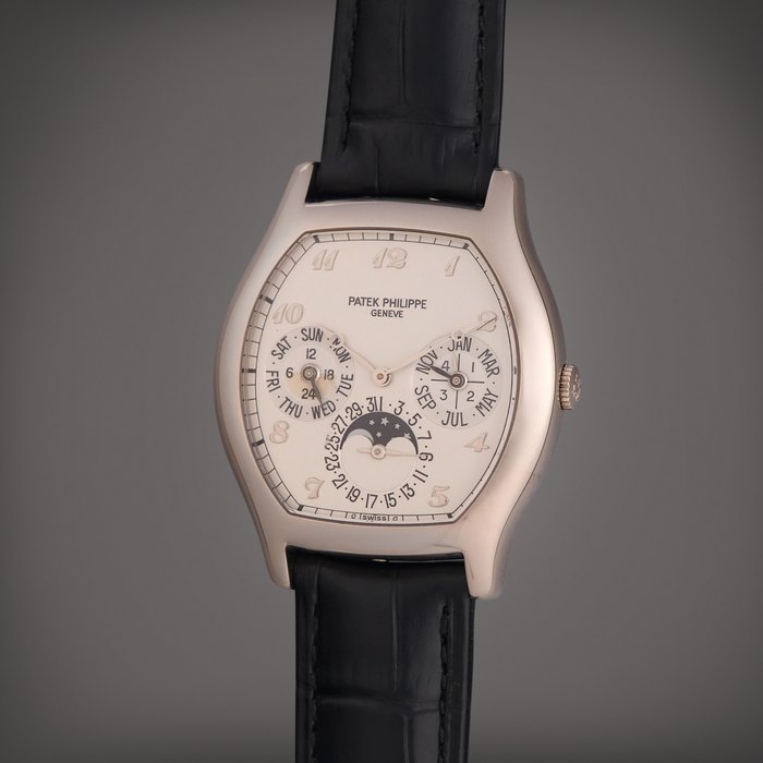 Patek Philippe Reference 5040G | A white gold automatic perpetual calendar wristwatch with 24 hour indication, moon phases, and leap year indication, Circa 2006 · 5040G
