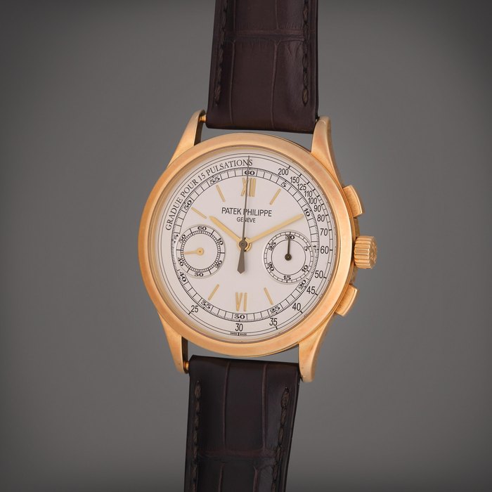 Patek Philippe Reference 5170J-001 | A yellow gold chronograph wristwatch with pulsation scale, Circa 2015 · 5170J-001