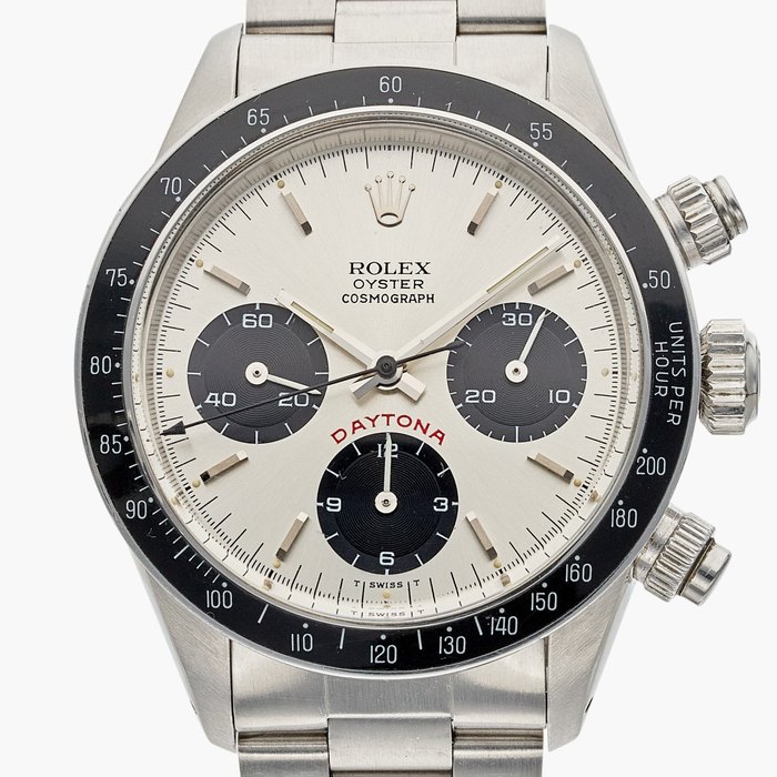 Rolex Reference 6263 ‘Big Red’ Daytona | A stainless steel chronograph wristwatch with bracelet, Circa 1983