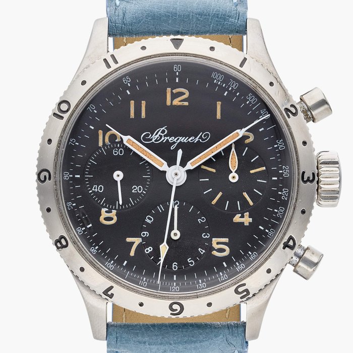 Breguet Type XX | A stainless steel chronograph wristwatch with tachymeter scale, Circa 1965