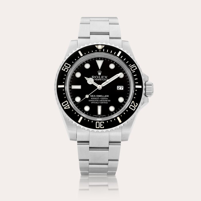 Rolex Sea-Dweller, Reference 116600 A stainless steel wristwatch with date and bracelet, Circa 2014 | 勞力士 | SEA-DWELLER 型號116600 | 精鋼鏈帶腕錶，備日期顯示，約2014年製 · 116600