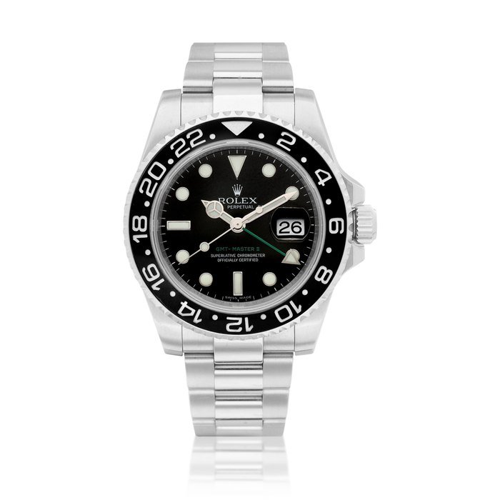 Rolex GMT-Master II, Reference 116710 | A stainless steel dual time zone wristwatch with date and bracelet, Circa 2007 | 勞力士 | GMT-Master II 型號116710 | 精鋼兩地時間鏈帶腕錶，備日期顯示，約2007年製 · 116710