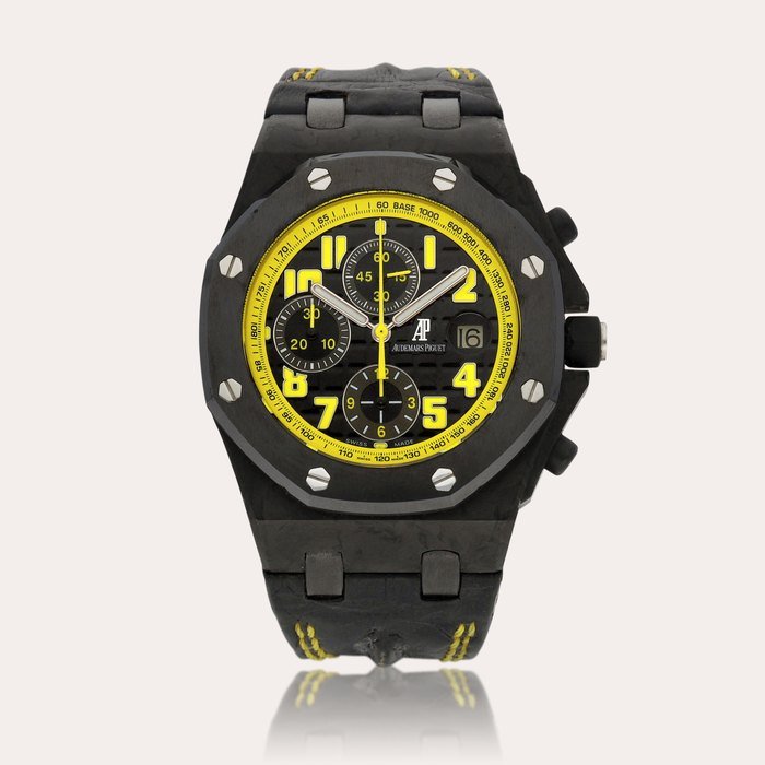 Audemars Piguet Royal Oak Offshore "Bumble Bee", Reference 26176FO.OO.D101CR.02 | A ceramic chronograph wristwatch with date, Circa 2011 | 愛彼 | 皇家橡樹離岸型系列 "Bumble Bee" 型號26176FO.OO.D101CR.02 | 碳纖維及陶瓷計時腕錶，備日期顯示，約2011年製 · 26176FO.OO.D101CR.02