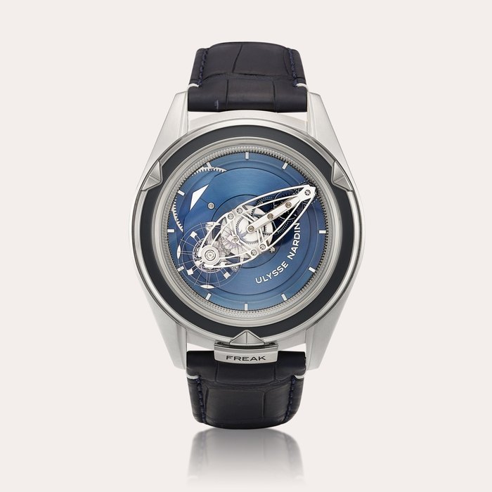 Ulysse Nardin Freak Vision, Reference 2505-250 | A platinum and titanium flying carrousel wristwatch with silicium escapement, Circa 2022 | 雅典 | Freak Vision 型號2505-250 | 鉑金及鈦金屬飛行卡羅素腕錶，備矽擒縱系統，約2022年製