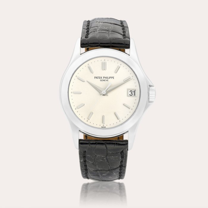 Patek Philippe Calatrava, Reference 5107 | A white gold wristwatch with date, Circa 2007 | 百達翡麗 | Calatrava 型號5107 | 白金腕錶，備日期顯示，約2007年製 · 5107