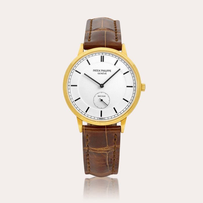 Patek Philippe Reference 3893 | A pink gold wristwatch, Retailed by Beyer, Circa 1988 | 百達翡麗 | 型號3893 | 粉紅金腕錶，由Beyer發行，約1988年製 · 3893