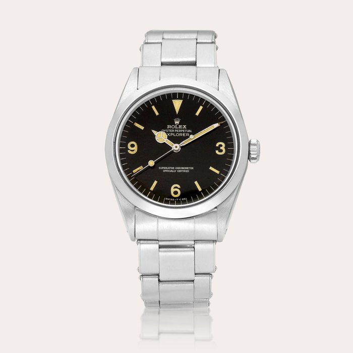 Rolex Explorer, Reference 1016 | A stainless steel wristwatch with bracelet, Circa 1967 | 勞力士 | Explorer 型號1016 | 精鋼鏈帶腕錶，約1967年製 · 1016