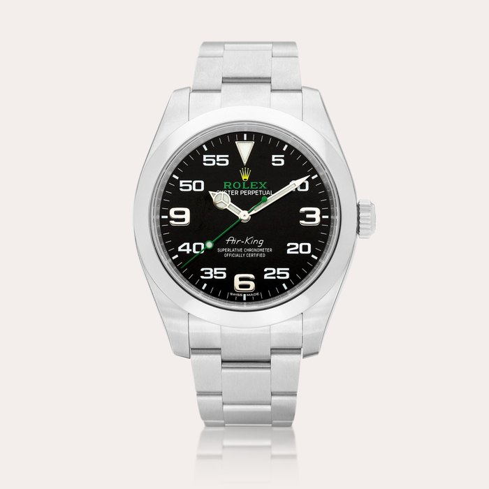 Rolex Air-King, Reference 116900 | A stainless steel wristwatch with bracelet, Circa 2017 | 勞力士 | Air-King 型號116900 | 精鋼鏈帶腕錶，約2017年製 · 116900