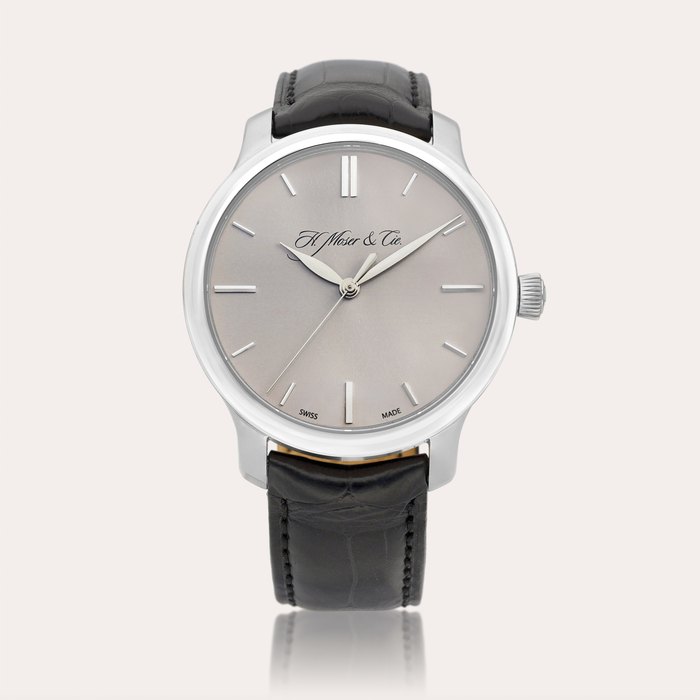 H. Moser & Cie Monard 343.505 | A white gold wristwatch, Circa 2014 | 亨利慕時 | Monard 型號343.505 | 白金腕錶，約2014年製