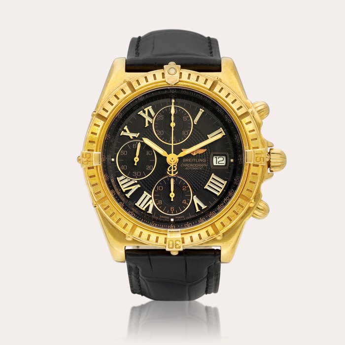 Breitling Crosswind, Reference K13055 | A yellow gold chronograph wristwatch with date, Circa 2002 | 百年靈 | Crosswind 型號K13055 | 黃金計時腕錶，備日期顯示，約2002年製 · K13055