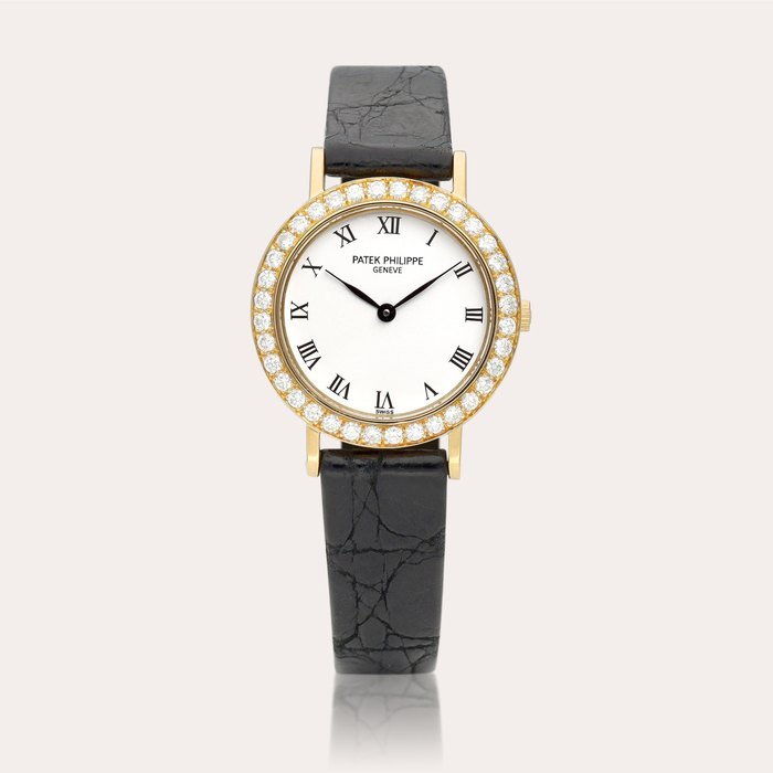 Patek Philippe Reference 4820 | A yellow gold and diamond-set wristwatch, Circa 1992 | 百達翡麗 | 型號4820 | 黃金鑲鑽石腕錶，約1992年製 · 4820