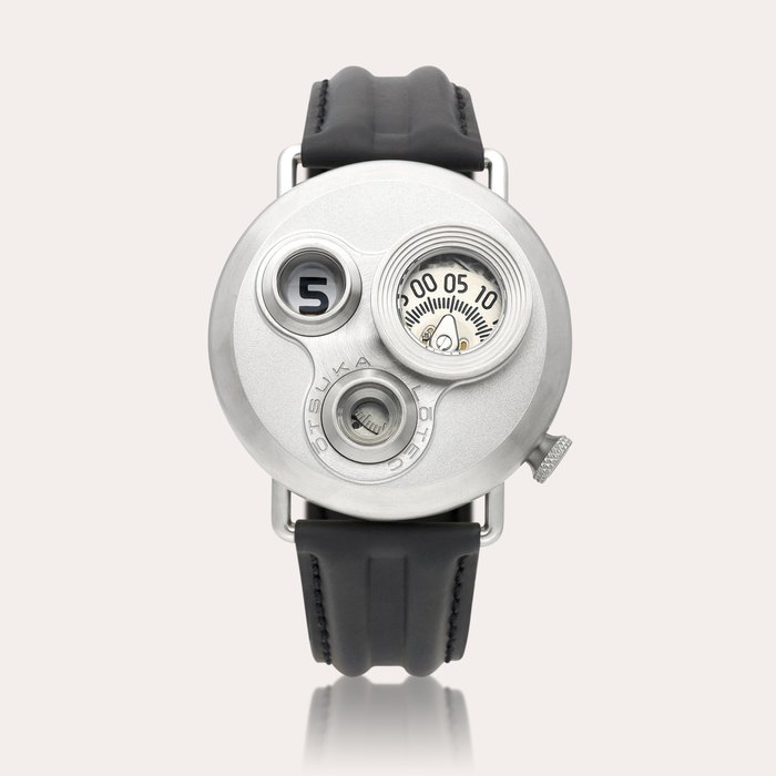 Ōtsuka Lōtec No. 7.5 | A brand new stainless steel jump hour wristwatch, Circa 2023 | 全新精鋼跳字腕錶，約2023年製