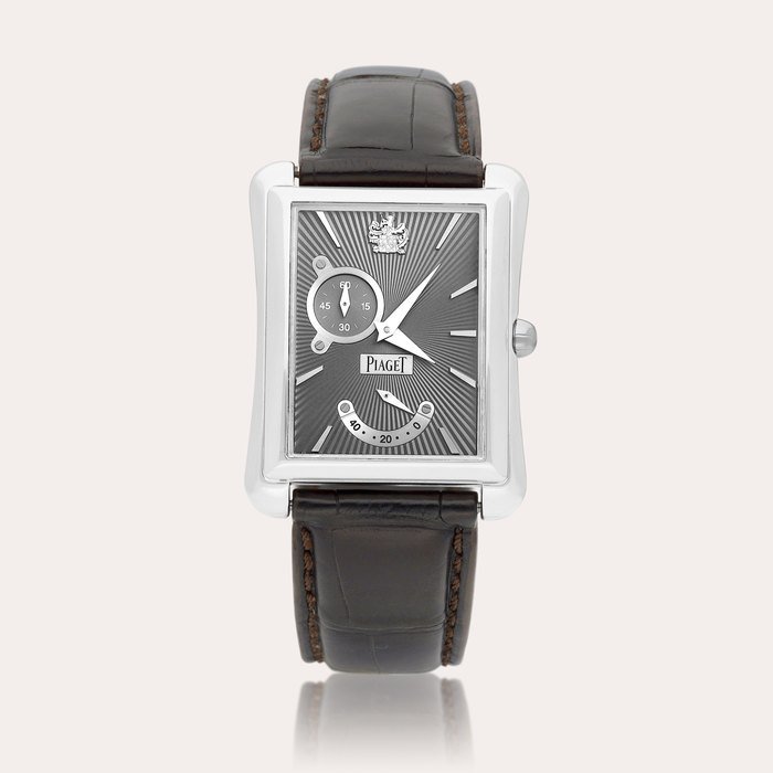 Piaget Emperador, Reference P10566 | A limtied edition white gold wristwatch with power reserve indication, Circa 2010 | 伯爵 | Emperador 型號P10566 | 限量版白金腕錶，備動力儲備顯示，約2010年製 · P10566