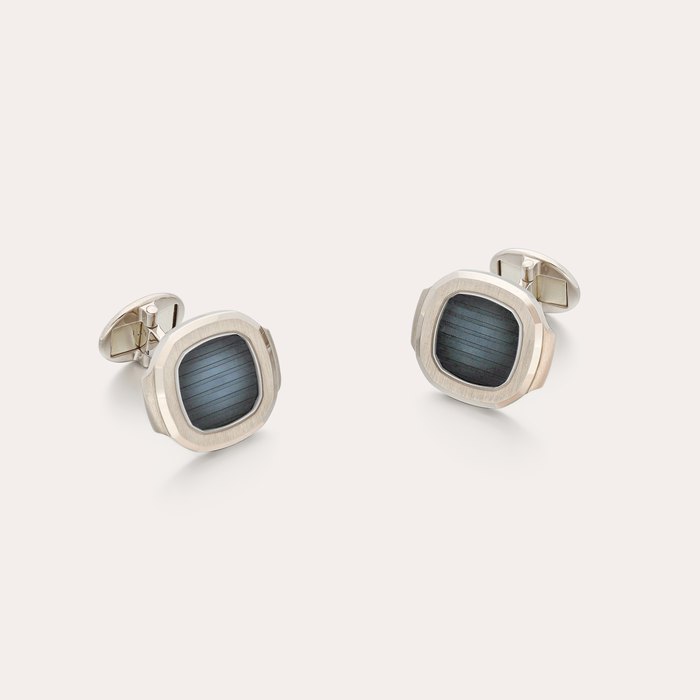 Patek Philippe Nautilus | A pair of white gold cufflinks, Circa 2015 | 百達翡麗 | 一對白金袖扣，約2015年製