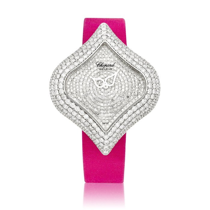 Chopard Pushkin | A white gold and diamond-set wristwatch, Circa 2008 | 蕭邦 | Pushkin | 白金鑲鑽石腕錶，約2008年製