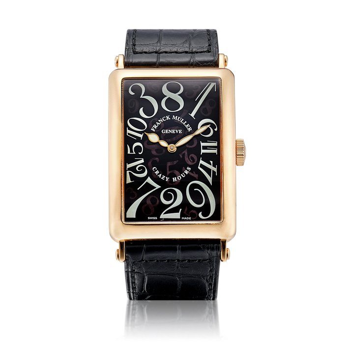 Franck Muller Long Island Crazy Hours, Reference 1200 CH | A pink gold wristwatch with jumping hour hand, Circa 2011 | Long Island Crazy Hours 型號1200 CH | 粉紅金腕錶，備跳時針，約2011年製