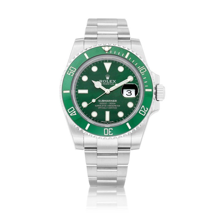 Rolex Submariner "Hulk", Reference 116610LV | A brand new stainless steel wristwatch with date and bracelet, Circa 2020 | 勞力士 | Submariner "Hulk" 型號116610LV | 全新精鋼鏈帶腕錶，備日期顯示，約2020年製 · 116610LV