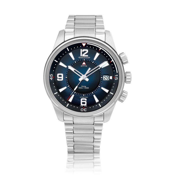Jaeger-LeCoultre Polaris Memovox, Reference 9038180 | A stainless steel wristwatch with alarm, date and bracelet, Circa 2021 | 積家 | Polaris Memovox 型號9038180 | 精鋼鏈帶腕錶，備鬧鈴裝置及日期顯示，約2021年製 · 9038180