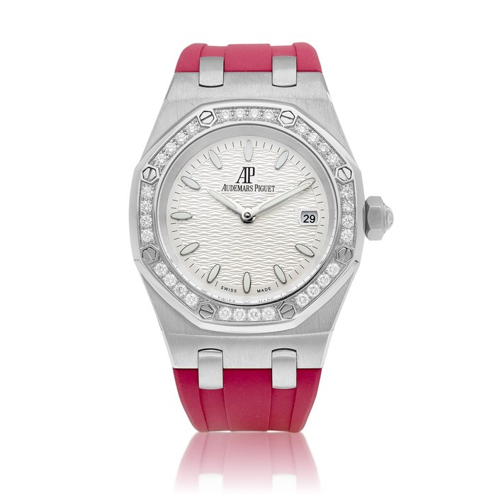 Audemars Piguet Lady Royal Oak | A stainless steel and diamond-set wristwatch with date, Circa 2010 | 愛彼 | 皇家橡樹女裝系列 精鋼鑲鑽石腕錶，備日期顯示，約2010年製