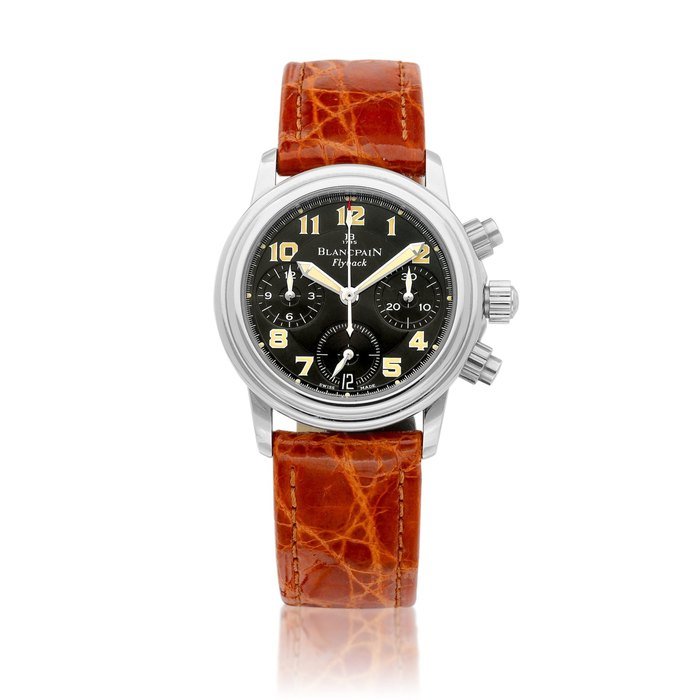 Blancpain Leman Flyback, Reference 2385F | A limited edition stainless steel flyback chronograph wristwatch with date, Circa 2000 | 寶珀 | Leman Flyback 型號2385F | 限量版精鋼飛返計時腕錶，備日期顯示，約2000年製 · 2385F