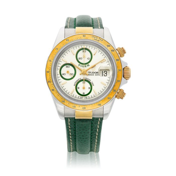 Tudor Tiger Prince Date, Reference 79263 | A yellow gold and stainless steel chronograph wristwatch with date, Circa 1999 | 帝舵 | Tiger Prince Date 型號79263 | 黃金及精鋼計時腕錶，備日期顯示，約1999年製 · 79263