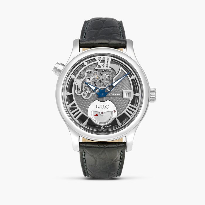Chopard L.U.C. Strike One Tech, Reference 168510-3001 | A limited edition titanium semi-skeletonised hour striking wristwatch with date, Circa 2008 · 168510-3001