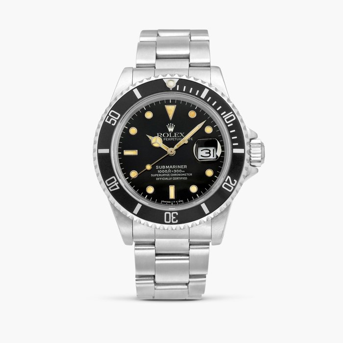 Rolex Submariner, Reference 16800 | A stainless steel wristwatch with date and bracelet, Circa 1984 · 16800