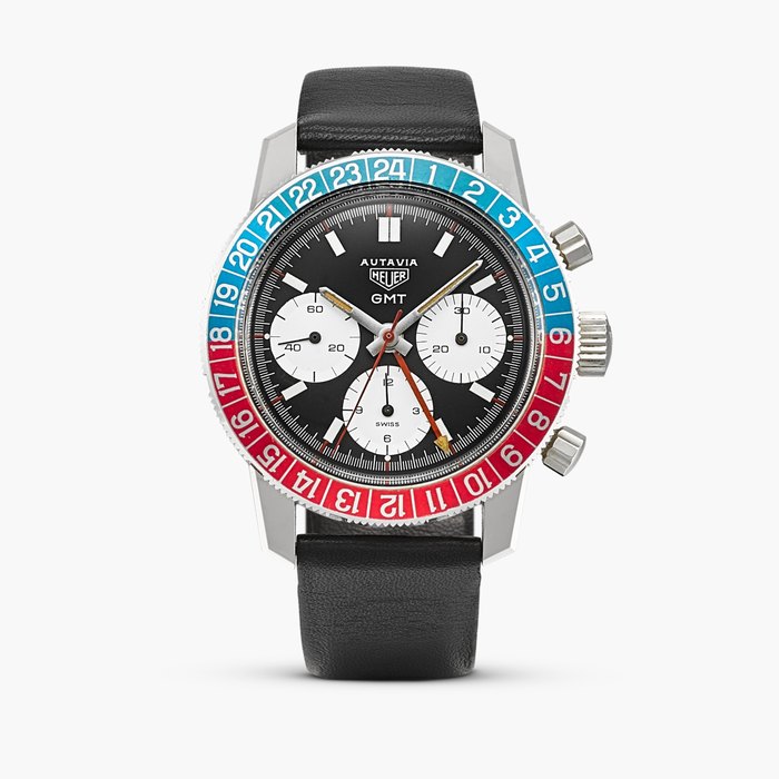 Heuer Autavia GMT, Reference 2446 | A stainless steel dual time chronograph wristwatch, Circa 1965 · 2446