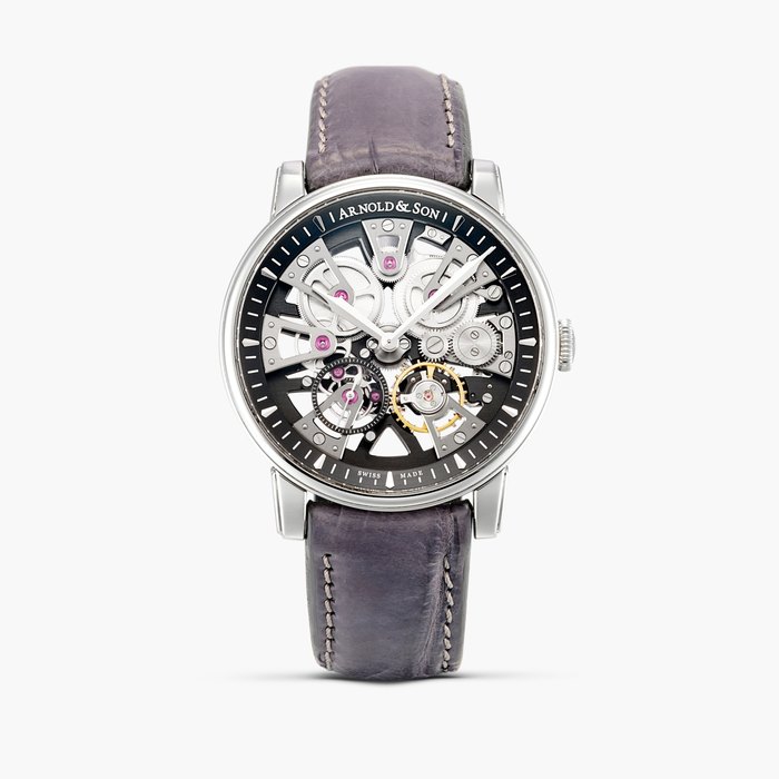 Arnold & Son Nebula, Reference 1NEAS.B01A | A stainless steel skeletonised wristwatch, Circa 2018