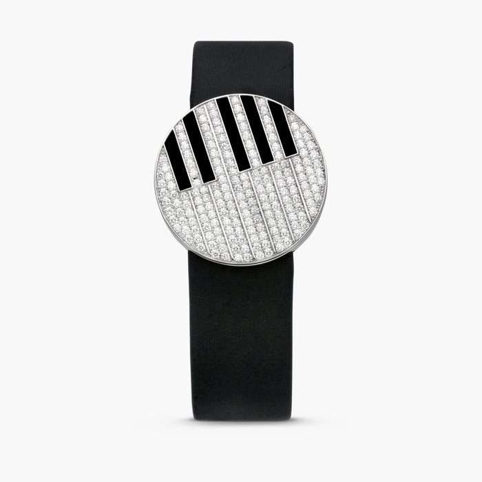 Piaget Limelight Jazz Party "Secret", Reference G0A35170 | A white gold, onyx and diamond-set wristwatch with concealed dial, Circa 2014 · G0A35170