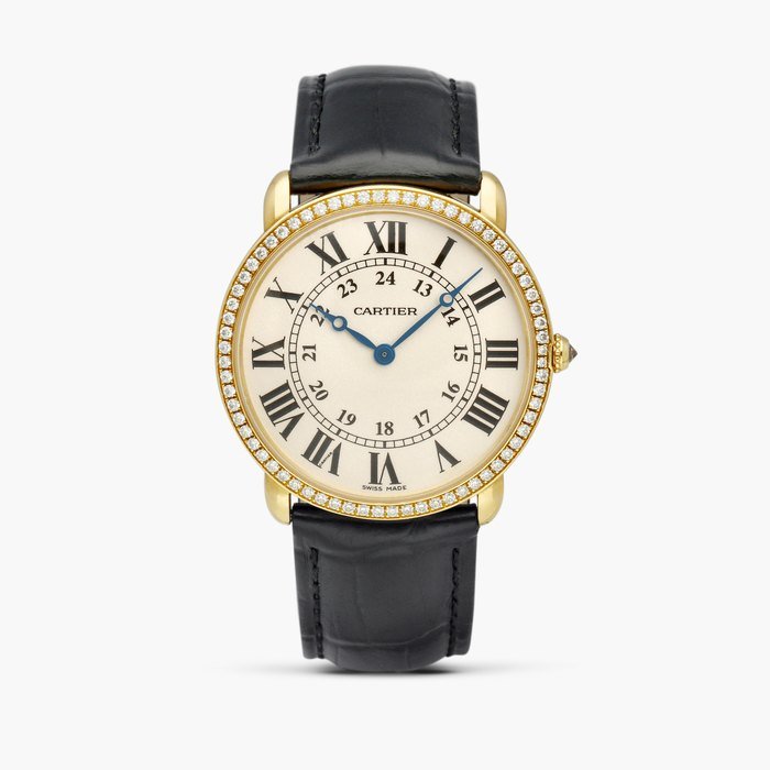Cartier Ronde Louis, Reference WR000651 | A pink gold and diamond-set wristwatch, Circa 2010 · WR000651