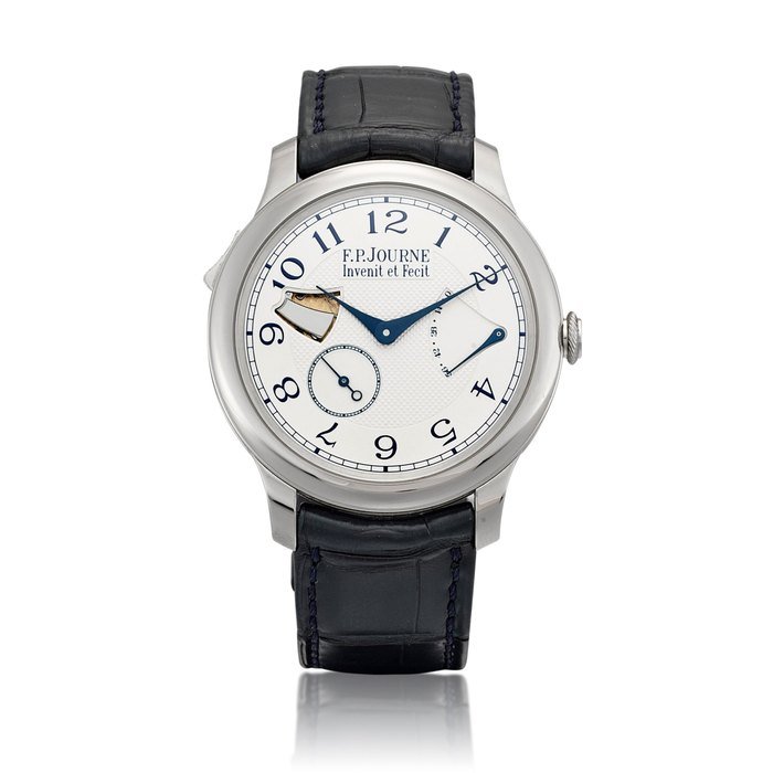 F.P. Journe Répétition Souveraine | A stainless steel minute repeating wristwatch with power reserve indication, Circa 2011 | Répétition Souveraine | 精鋼三問腕錶，備動力儲備顯示，約2011年製