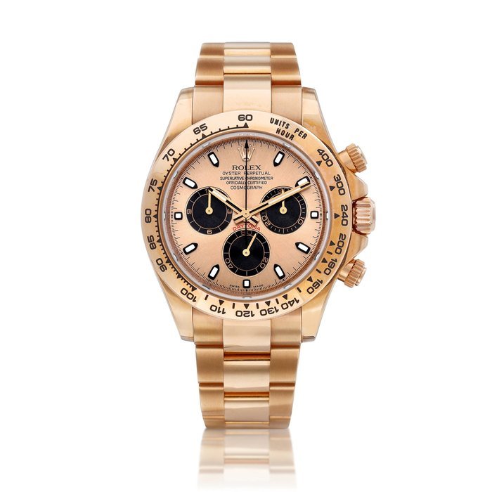 Rolex Cosmograph Daytona, Reference 116505 | An Everose gold chronograph wristwatch with bracelet, Circa 2010 | 勞力士 | Cosmograph Daytona 型號116505 | 永恆玫瑰金計時鏈帶腕錶，約2010年製 · 116505