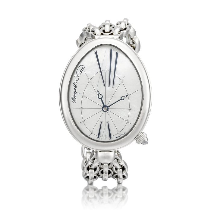 Breguet Reine de Naples, Reference 8967 | A stainless steel bracelet watch with mother-of-pearl dial, Circa 2016 | 寶璣 | Reine de Naples 型號8967 | 精鋼鏈帶腕錶，備珠母貝錶盤，約2016年製 · 8967