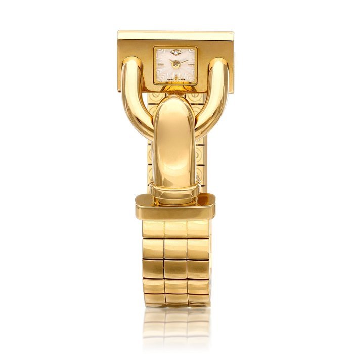 Van Cleef & Arpels Cadenas | A yellow gold and diamond-set bracelet watch, Circa 2015 | 梵克雅寶 | Cadenas | 黃金鑲鑽石鏈帶腕錶，約2015年製