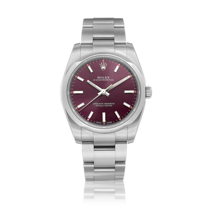 Rolex Oyster Perpetual, Reference 114200 | A stainless steel wristwatch with bracelet, Circa 2015 | 勞力士 | Oyster Perpetual 型號114200 | 精鋼鏈帶腕錶，約2015年製 · 114200